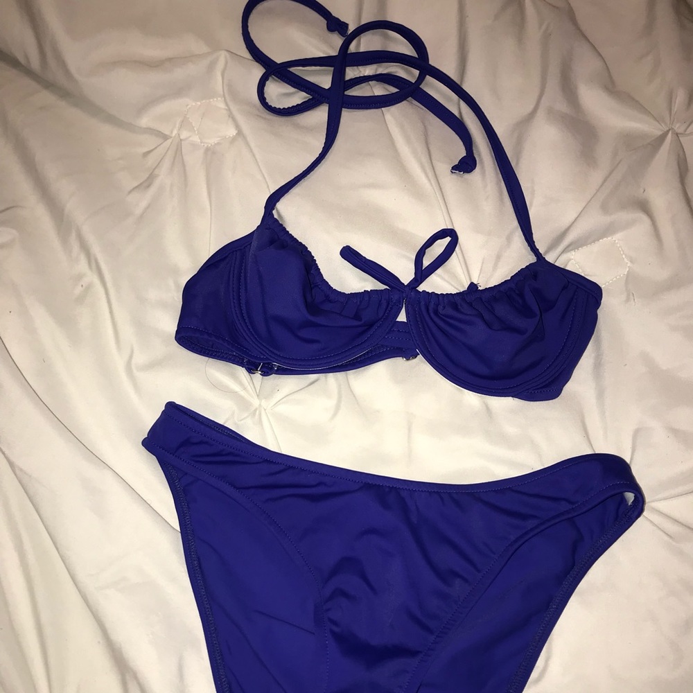 Royal blue Venus bikini set cup - b bottom -6